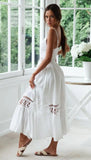 YESMYTOOL  -   Fashion Boho Long Maxi Dress Women Summer Ladies Sleeveless White Beach Dress Evening Party Casual Dresses Vestidos