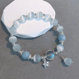 YESMYTOOL  -  Sea Blue Treasure Moonlight Crystal Bracelet