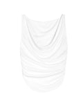 YESMYTOOL  -  Fashion Women's T-shirt V-neck Slim Sleeveless Pleated Solid Color Tops Female Streetwear Spring 2024 New Tide 7AB3738