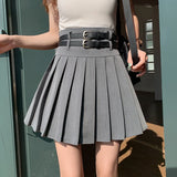 YESMYTOOL  -  Y2k Harajuku Pleated Skirt Women High Waist A-line Mini Skirts Korean Streetwear Fashion School Kawaii Skirt Vintage