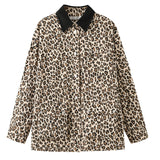 YESMYTOOL  -  2024 Fall / Autumn New Women Fashion Basic Leopard Jacket Short Coat