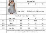 YESMYTOOL  -  Elegant Sexy Backless High Waist A-line Mini Dresses Summer Women's Dress 2024 new large neckline knit Skinny Short SLeeve dress