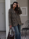 YESMYTOOL  -  2024 Fall / Autumn Winter New Women Fashion Basic Leopard Jacket Basic Blazer