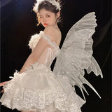 YESMYTOOL  -  New Lace Gauzy Skirt Sweet Photo Stage Performance Dress