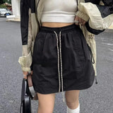 YESMYTOOL  -   Vintage Cargo Skirt Women Streetwear Y2k Sports Fashion Sexy Casual Mini Skirts Safari Style A-line Summer Short Skirt