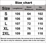 YESMYTOOL  - Retro Women Brown High Waist American Finish Wide Leg Pants Y2K Streetwear Sweat Pants Summer Leopard Print Straight Trouser