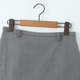 YESMYTOOL  -  Y2K Low Waist Mini Skirt With Short Lining Women Gray Black Summer A Line Skirts Party