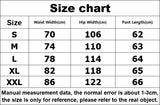 YESMYTOOL  - Women's Shorts Jeans Leopard Print High Waist Straight Pants Streetwear Harajuku Y2K Vintage Female Wide Leg Denim Pants Trouser