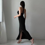 YESMYTOOL  - Spring 2024 New Long Skirt Fashionable and Sexy Style, Holding Chest, Waist, and Neck Hanging Dress for Women