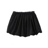 YESMYTOOL  -  Sexy Solid Color Elastic Waist Pleated Mini Skirts for Woman Elegant A Line Ball Gown Skirts Summer Fashion New Woman Clothing