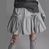 YESMYTOOL  - Personalized Sweet and Spicy Girl Fluffy Skirt,  Elastic Binding, Flower Bud Sweet Cool Half Skirt, Lantern Short Skirt