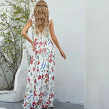 YESMYTOOL  -  Skinny high waisted Sexy Backless Maxi dress for summer women's dress 2024 new Slim retro bow strap sleeveless V-neck long dress