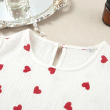 YESMYTOOL  -  100% Cotton White Sundress Summer Loose Heart Printing Sleeveless Boho Dress Women's Clothing Robes Female 2024 Party Dresses