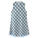 YESMYTOOL  -  Women Vintage Check Patchwork Bow Dress Casual Sleeveless Swing Dresses 2024 Summer Fashion Cocktail Party Evening Clothes