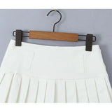 YESMYTOOL  -  Y2K Cool Girl Sexy Slit Pleated Mini Skirt Vintage High Waist Side Zipper Summer Skirts With Underwear