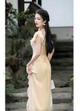 YESMYTOOL  -  Sexy Slim Beach Split Dress Elegant Vintage Ruffles Fairy Dress Casual Sundresses Chic Off Shoulder Women Evening Party Dress