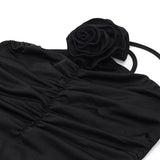 YESMYTOOL  -  Black Frock Fashion New Solid Color High Waist Casual Dress Women Summer New Sexy Slim Backless Long Dresses for Party Club