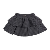 YESMYTOOL  -  Ruffle Plaid Mini Skirt Women Kawaii Preppy Style Short Skirts Layered Sweet Cute Korean Fashion Casual Street Skirt