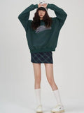 YESMYTOOL  -   Vintage Preppy Green Plaid Skirt Women Check England Style School Casual High Waist A-line Slim Mini Skirt 90s Aesthetic